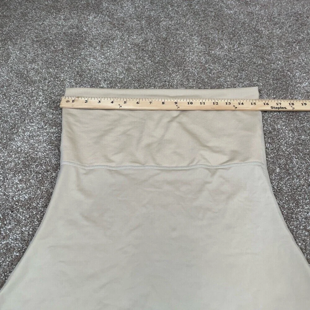 Spanx Shapewear Strapless Tummy Control beige SZ XL slimming waist trimming